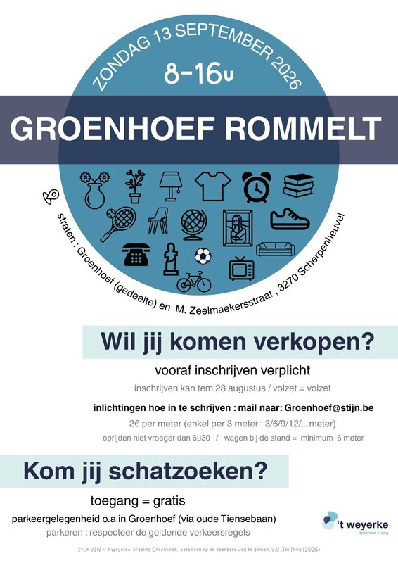  Rommelmarkt  Groenhoef rommelt 