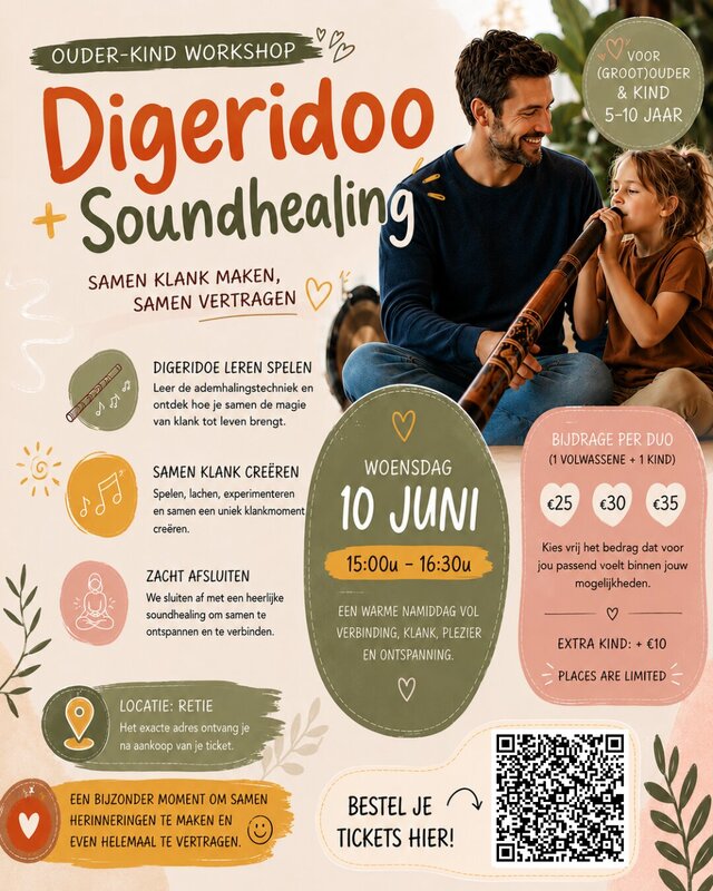 Workshops Ouder-Kind Digeridoo Workshop