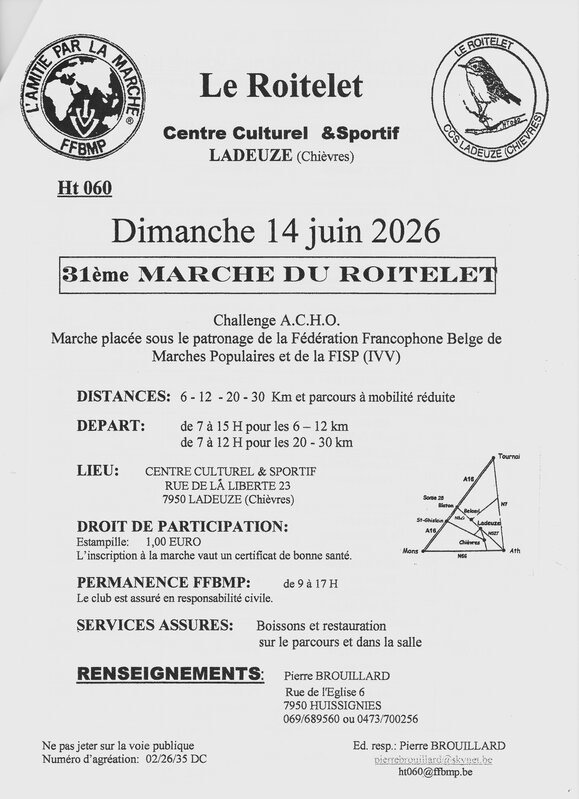Ontspanning 31ème Marche Roitelet
