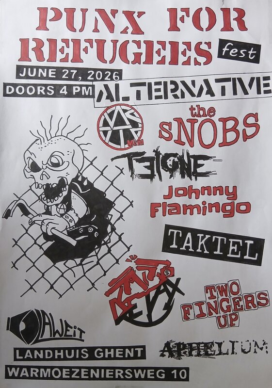 Concerten Punx refugees