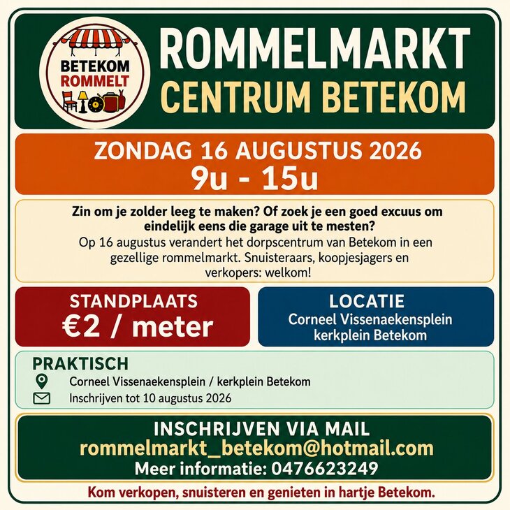  Rommelmarkt centrum Betekom