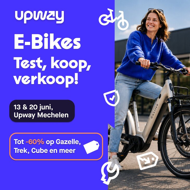 Ontspanning Upway - Refurbished E-bikes Test Dagen Zomer Deals