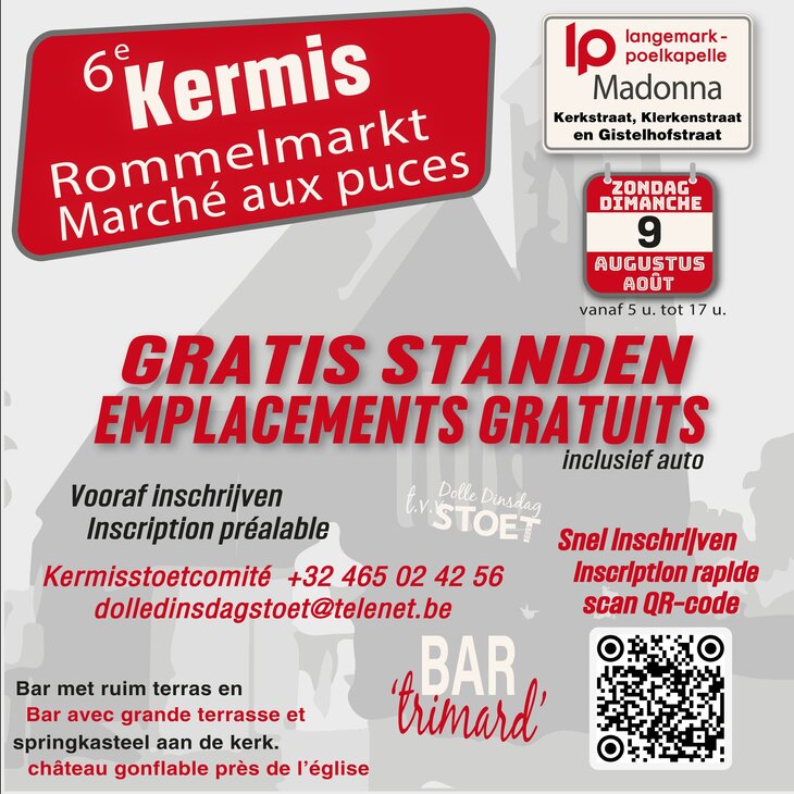  6de Gratis Kermis Rommelmarkt de Madonna