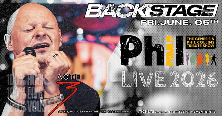 Nachtleven Backstage Live & Party / Phil Genesis & Phil Collins Tribute Show