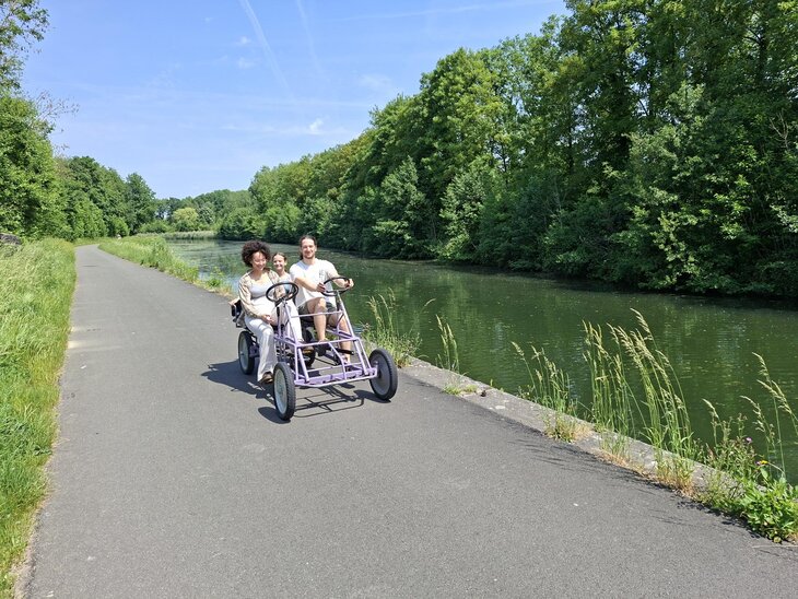 Ontspanning Fietstocht ritje cuistax