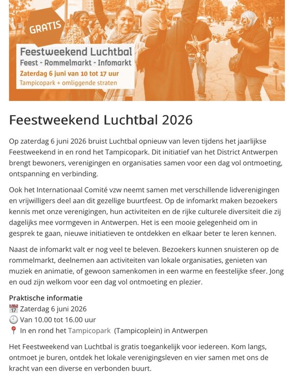  Rommelmarkt tijdens feestweekend