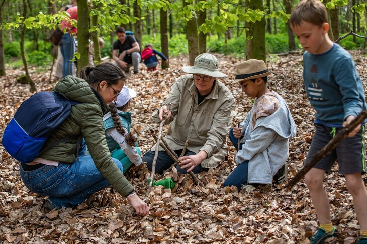 Ontspanning Creatief het bos: tak spel