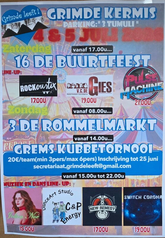  3de rommelmarkt tijdens Buurtfeest Grimde Kermis