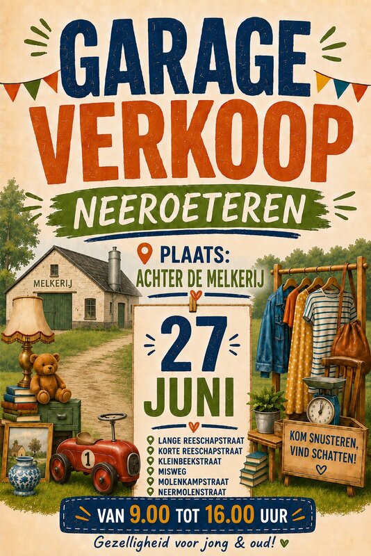  Garage verkoop de wijk achter melkerij  Neeroeteren