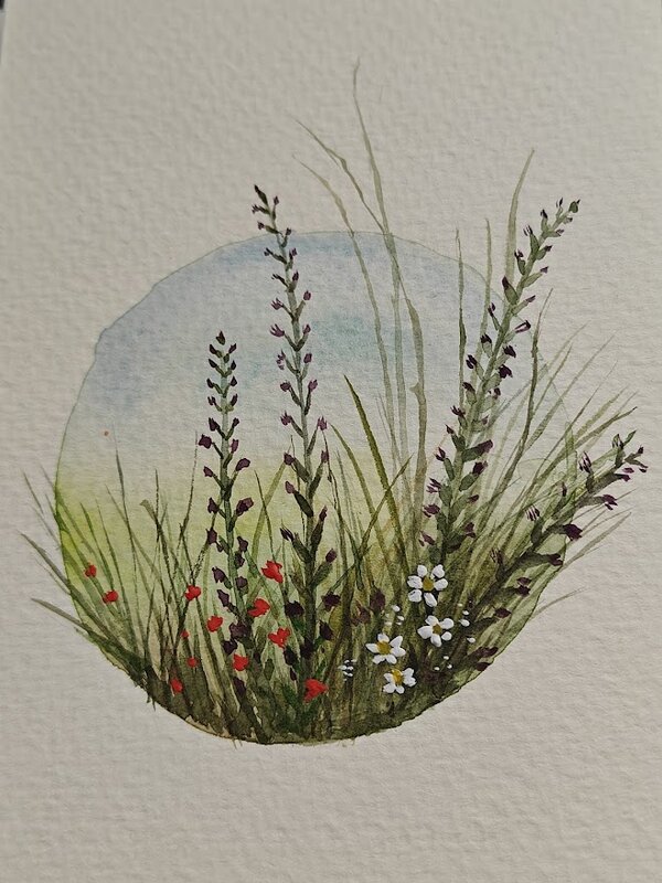 Workshops Lentegrassen schilderen aquarel gouache - gebruik materiaal inbegrepen