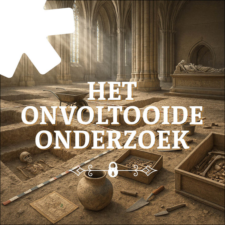 Ontspanning Het onvoltooide onderzoek. Popp-up escape room archeologie