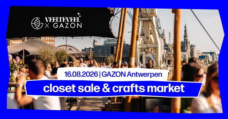  Veelteveel x Gazon Antwerpen | closet sale & crafts