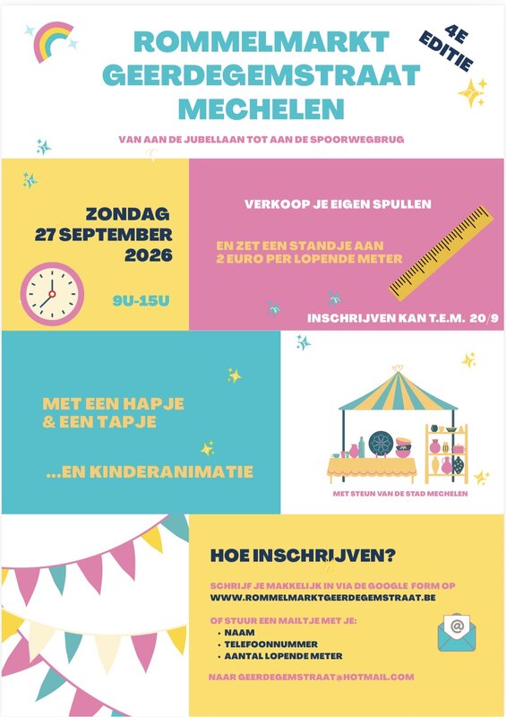  Rommelmarkt Geerdegemstraat Mechelen