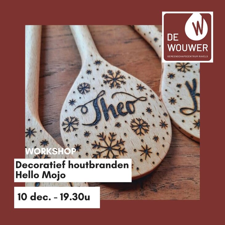 Workshops Decoratief Houtbranden - Hanne Vanhaesebrouck