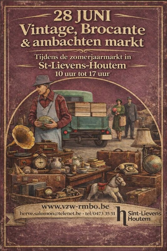  Vintage-brocante ambacht markt