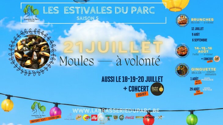 Nachtleven Mosselavond Volonté De Zomeravonden het Park