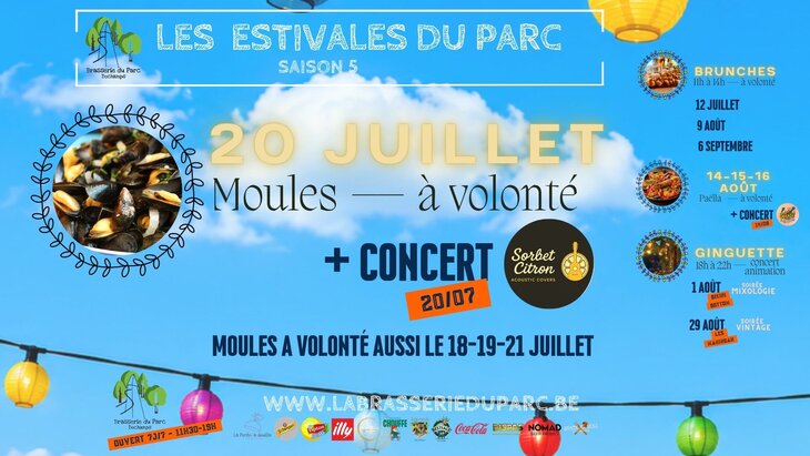 Nachtleven Mosselavond Volonté + Concert De Zomeravonden het Park