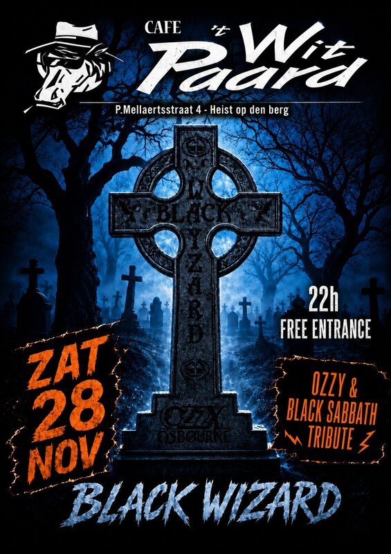 Concerten Black Wizard (Ozzy/Black Sabbath tribute)