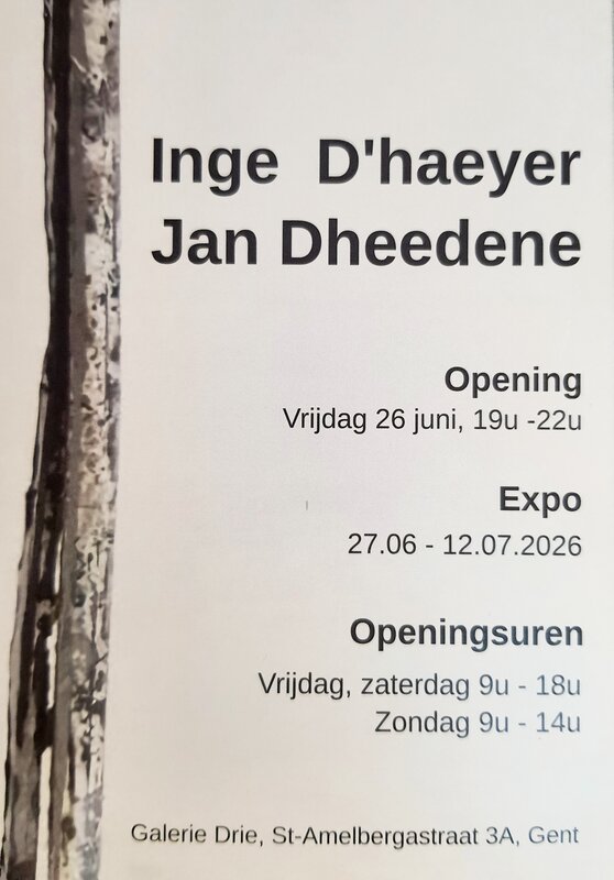 Tentoonstellingen  Geen ontkomen aan , Inge D haeyer Jan Dheedene