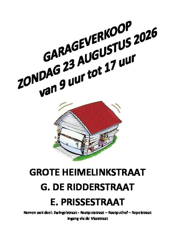  Garageverkoop 7 deelnemende straten