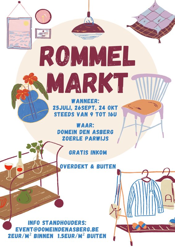 ️Rommelmarkt Domein Asberg️