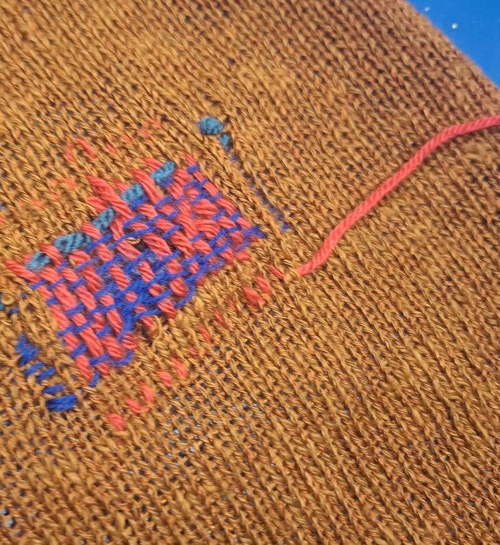 Workshops Workshop Stop gaten wintertruien repareren visible mending