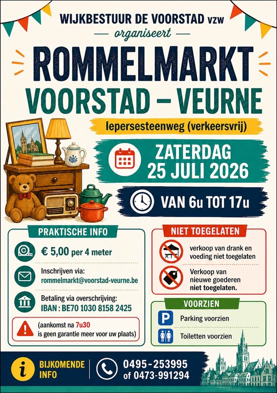 Rommelmarkt - Voorstad Veurne