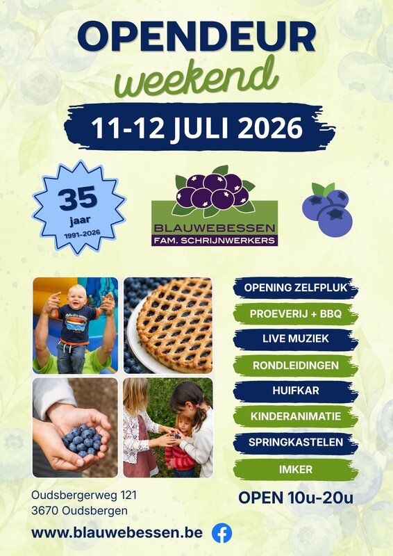 Ontspanning Opendeurweekend Blauwe bessen Schrijnwerkers