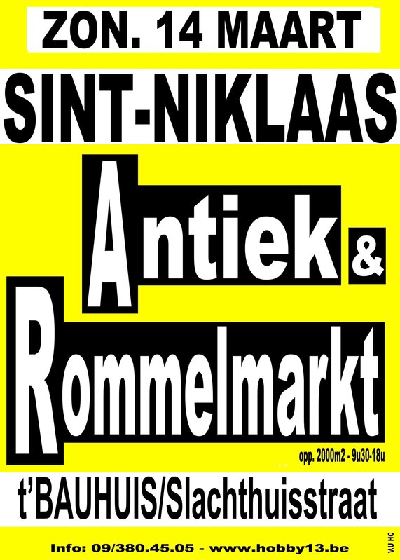 Antiek & Rommelmarkt Sint-Niklaas