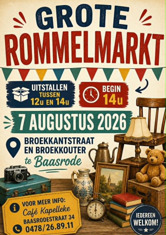  Jaarlijkse grote rommelmarkt