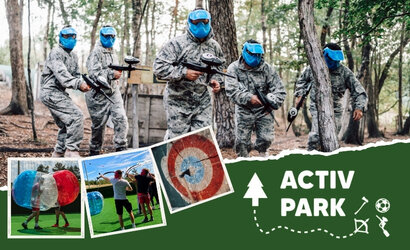 Ontspanning Activ Park Malmedy: Paintball, Soccer, Bijlwerpen… het hart Ardennen