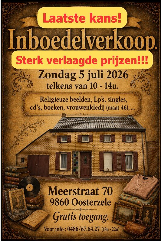  Inboedelverkoop - Laatste - Laatste kans - Sterk verlaagde prijzen 
