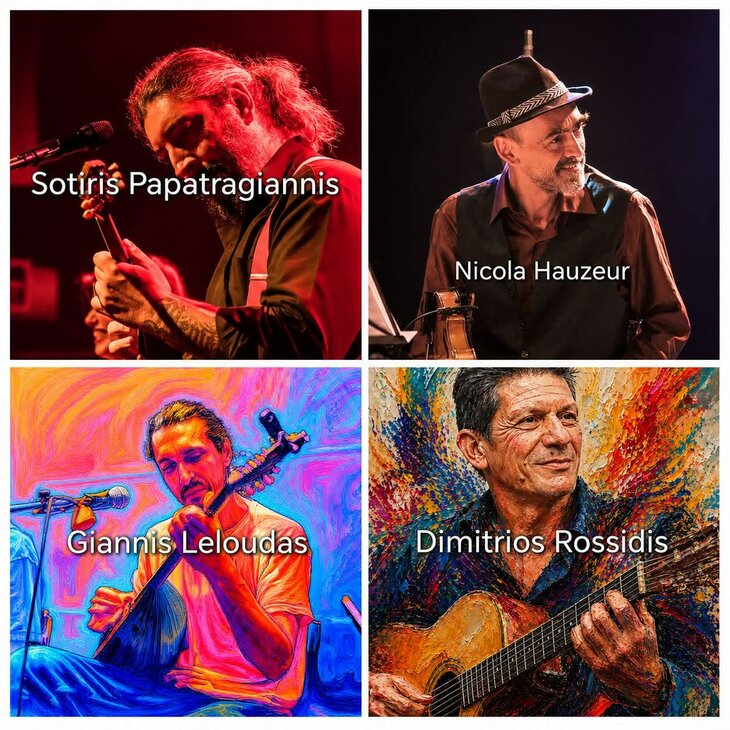 Concerten Sotiris Papatragiannis Quartet: Smyrna & Rebetiko