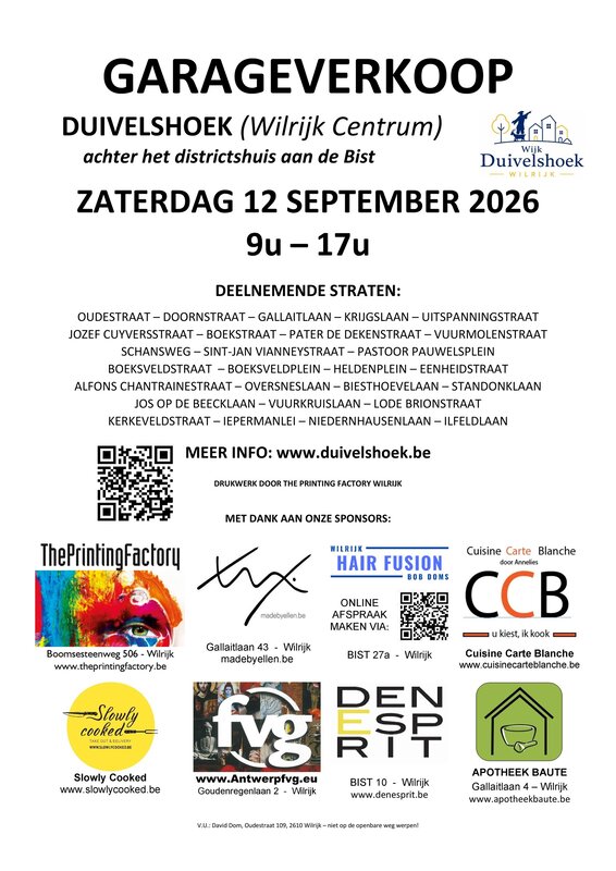 Garageverkoop Duivelshoek Wilrijk