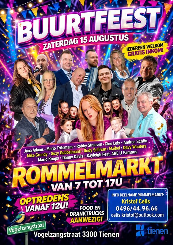  Rommelmarkt/ buurtfeest