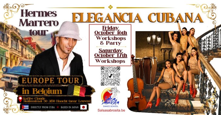 Nachtleven Cuban Salsa & Casino workshop + Fiesta Cubana  with Hermes Marrero Japan