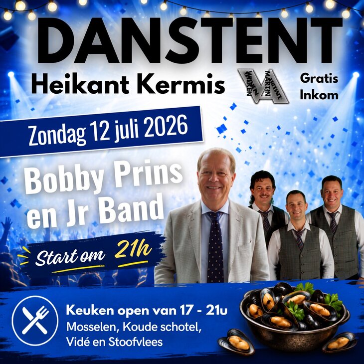 Nachtleven Mosselfestijn Bobby Print de Prins Band