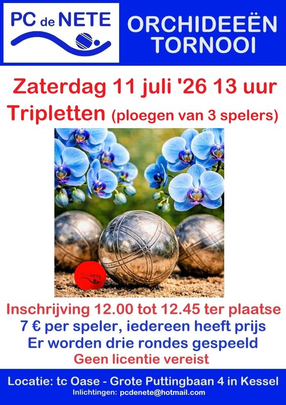 Ontspanning Orchideeëntornooi Petanque