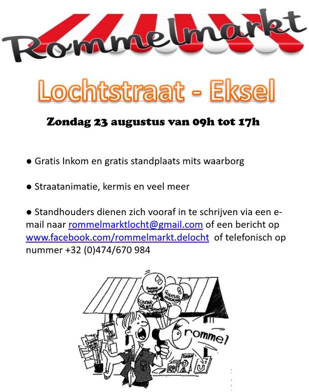  Locht Fieëst - Straattheater, Rommelmarkt, Muziek, kinderattracties, meer