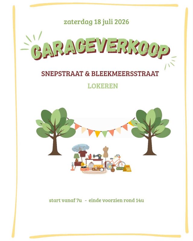  Garageverkoop