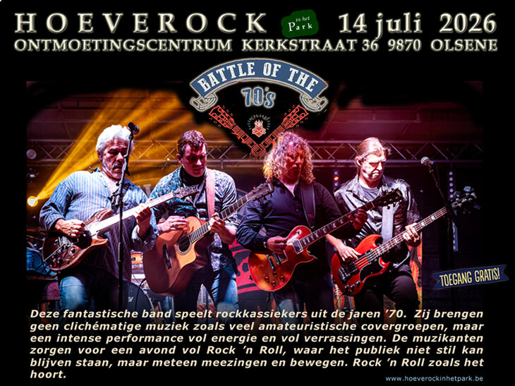 Concerten Hoeverock het Park