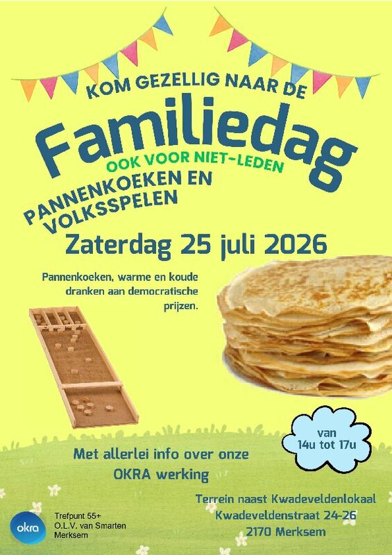 Ontspanning Okra Familiedag - Pannenkoekendag - Volksspelen