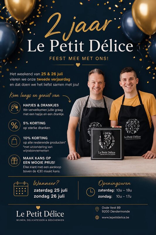 Ontspanning Le Petit Délice bestaat 2 jaar