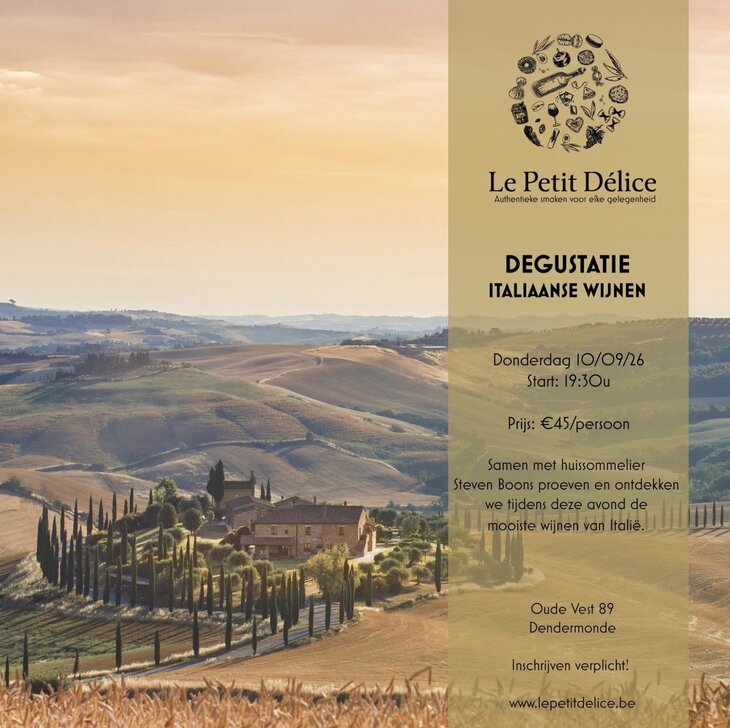 Workshops Italiaanse Wijndegustatie
