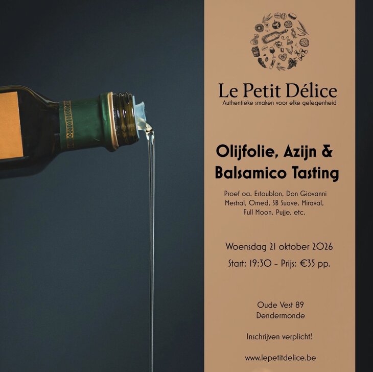 Workshops Olijfolie, Azijn & Balsamico Taste-it