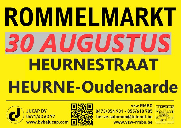  Rommelmarkt tijdens kermis Heurne
