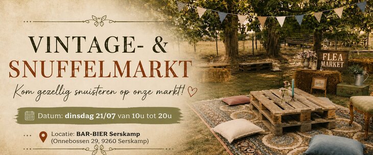  Vintage/rommelmarkt springkasteel voor kids