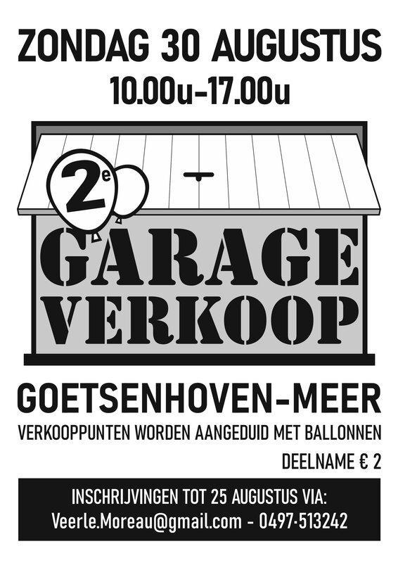  Garageverkoop  Goetsenhoven & Meer