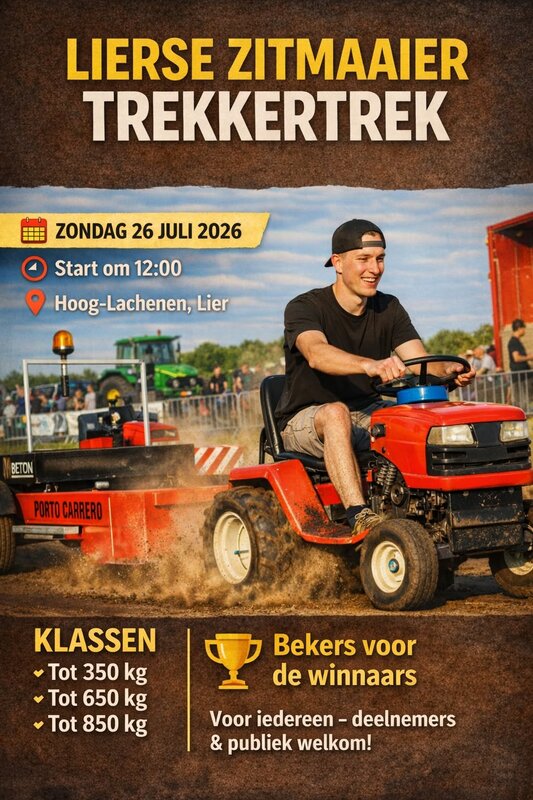 Ontspanning Lierse Zitmaaier Trekkertrek