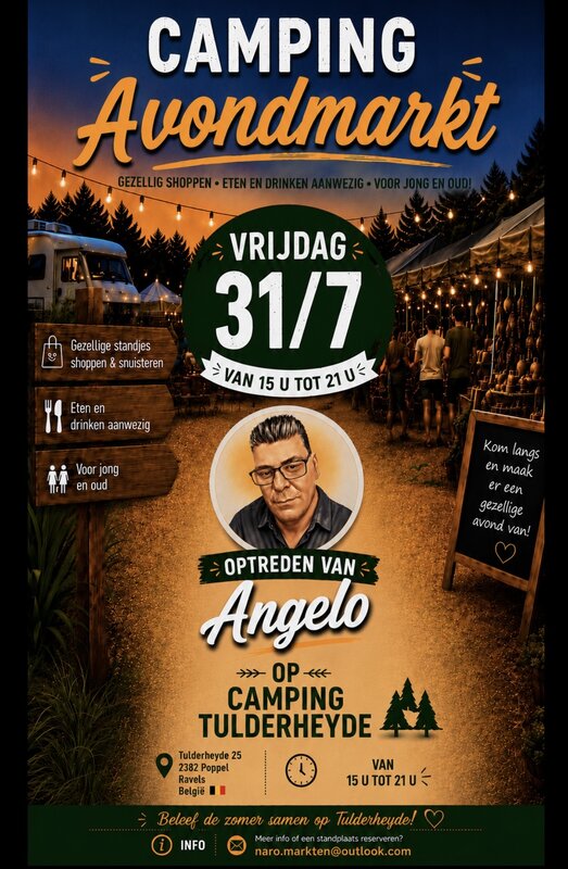 Ontspanning Avondmarkt camping  tulderheyde